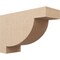 Ekena Millwork 9"W x 27"D x 18"H Classic Alpine Rough Cedar Woodgrain TimberThane Corbel, Primed Tan CORUR09X27X18ALPRCPR - alternate 1
